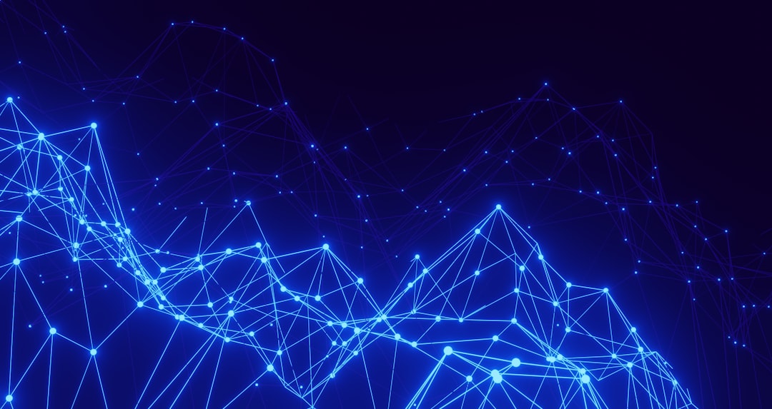 Abstract data network representing AI vendors connecting to shared data providers